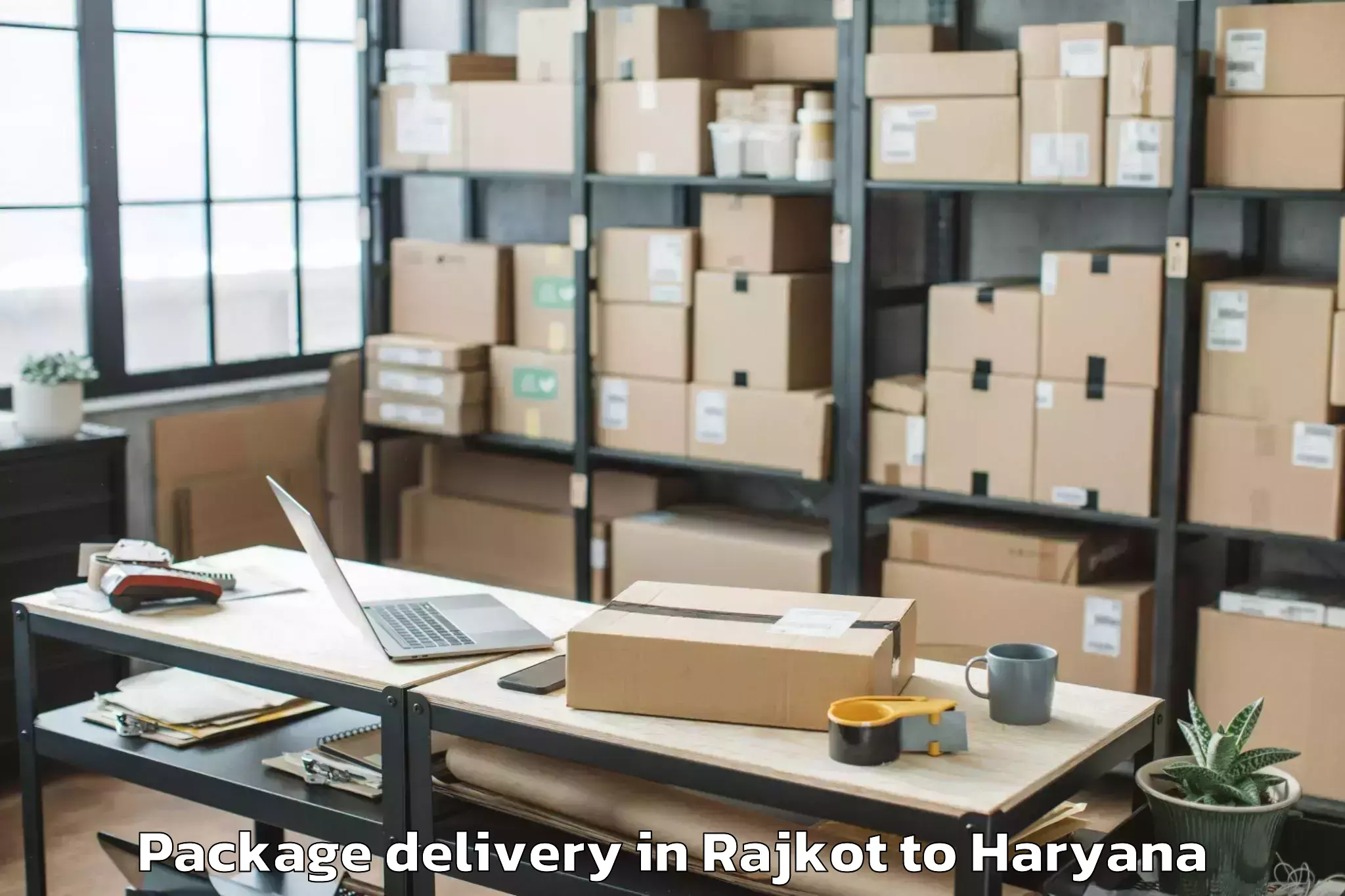 Book Rajkot to Hodal Package Delivery